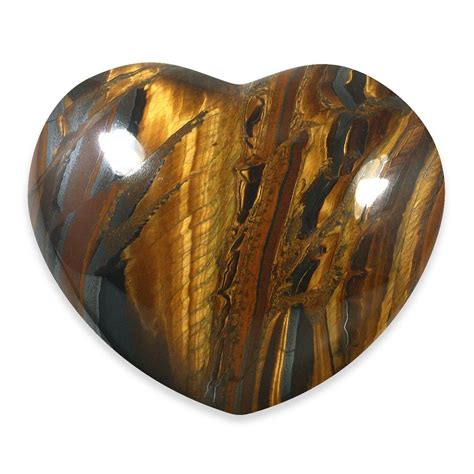 Tiger Eye Crystal Hearts