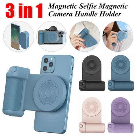 3 In 1 Manyetik Selfie Manyetik Kamera Kolu Tutucu Bluetooth Uyumlu Ok