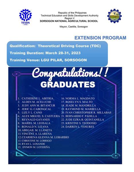 TESDA On Twitter IAmAProudTESDAScholar Congratulations To The 49