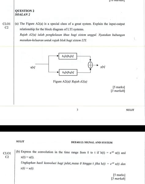 Solved Question Soalan Clo C A The Figure A A Is A Chegg