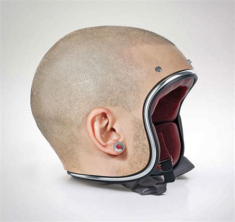 These Motorcycle Helmets Are Modeled After Human Heads