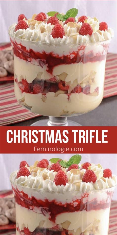 Christmas Trifle Recipe Christmas Trifle Recipes Christmas Trifle Christmas Food Desserts