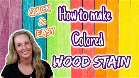 COLORED WOOD Stain HACK How To Make COLORED WOOD STAIN YouTube