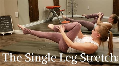 The Single Leg Stretch Pilates How To Youtube