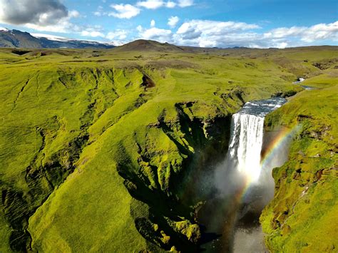 Expose Nature: Skógafoss Waterfall double 🌈- Skógar, Iceland [OC ...