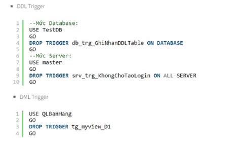 Trigger Trong Sql Là Gì Cách Tạo And Xóa Trigger Trong Sql