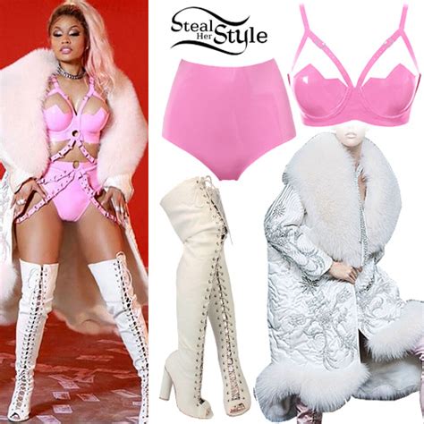 Nicki Minaj: "Rake It Up" Music Video Outfits | Steal Her Style