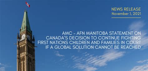 Amc Afn Manitoba Statement On Canadas Decision To Continue Fighting