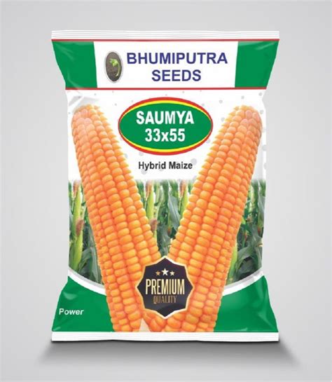 Yellow Bhumiputra Saumya X Hybrid Maize Seeds Packaging Type