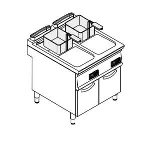 Friteuse Professionnelle Lectrique Sur Coffre X Litres Commandes