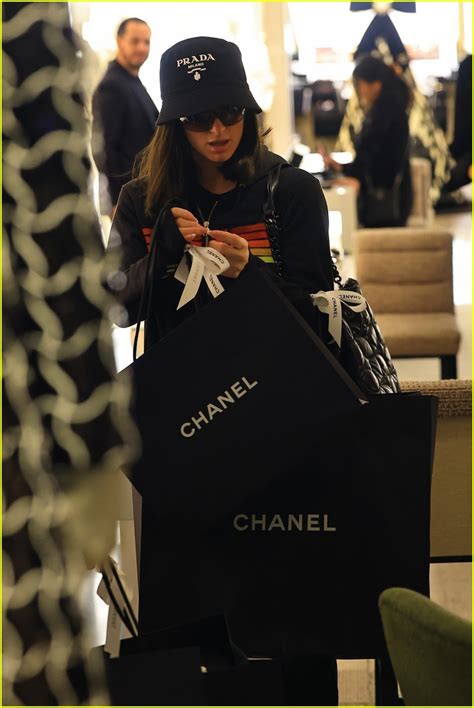 Paris Hilton Spotted With Brunette Hair During Chanel Shopping Spree