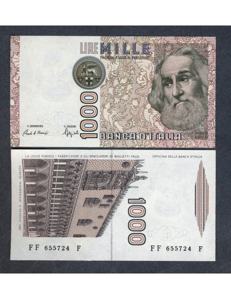 ITALY 1000 Lire 1982 Marco Polo Lett F