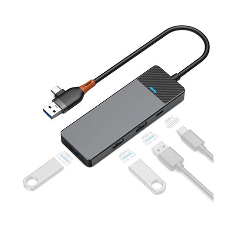 Wiwu Linker USB Type C Male To Tri USB Type C Female USB HUB Price