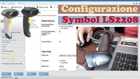 Configurazione Symbol Ls2208 Youtube