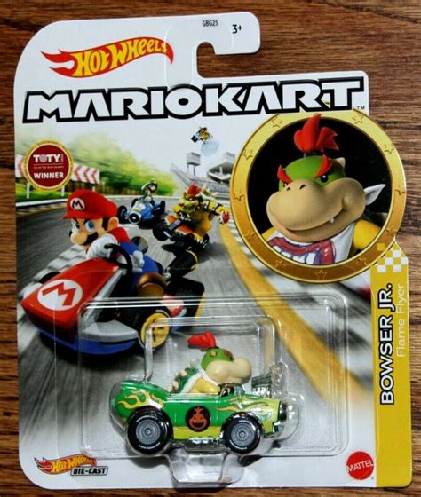 Hot Wheels Mario Kart Bowser Jr On Flame Flyer Nintendo Brand New