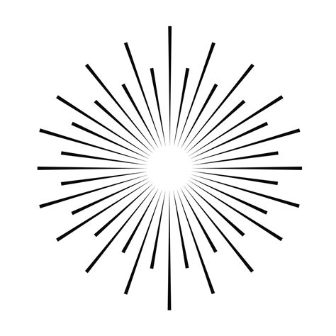 Sunburst Vector Black Color Vector Art At Vecteezy