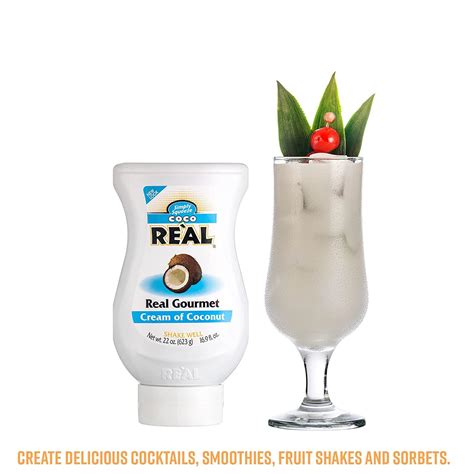 Coco Real Cream Of Coconut 16 9 FL OZ Squeezable Bottle Individually