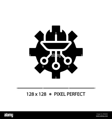 Stem In Engineering Pixel Perfect Black Glyph Icon Stock Vector Image And Art Alamy