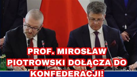 Prof Mirosław Piotrowski w KONFEDERACJI Konferencja prasowa CDA