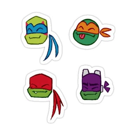 Rise Turtles Sticker For Sale By Anitasafonova Teenage Mutant Ninja