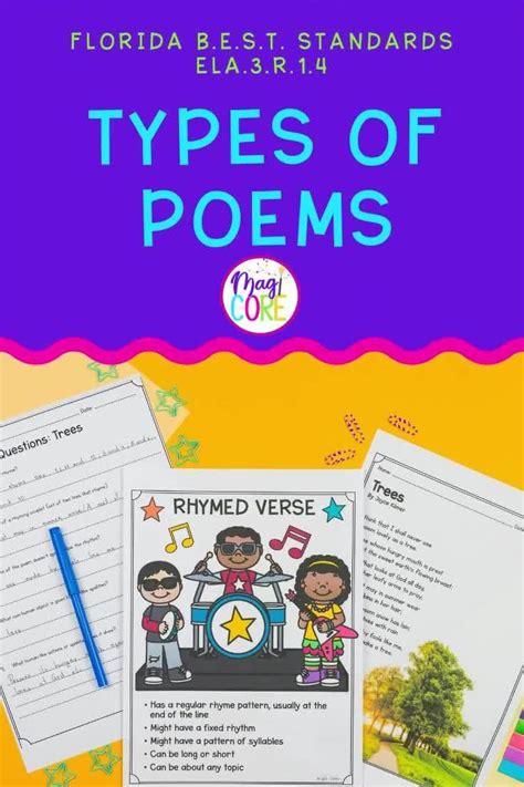 Types Of Poems 3rd Grade Florida Best Standards Ela 3 R 1 4 [video] [video] Types Of Poems