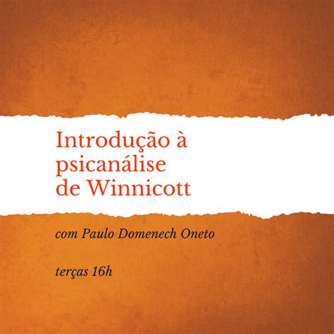 Introdu O Psican Lise De Winnicott Forma O Freudiana