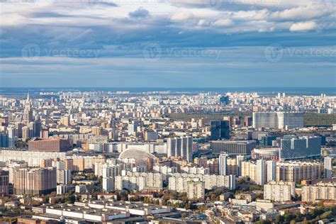 aerial view of north of Moscow city 11451904 Stock Photo at Vecteezy