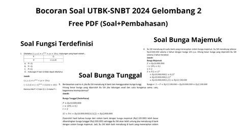 Bocoran Soal Utbk Gelombang Part Youtube