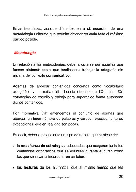 Buena Ortograf A Sin Esfuerzo Para Docentes Pdf