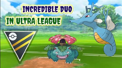 Kingdra In Pokemon Go Ultra League Venusaur In Pokemon Go Ultra