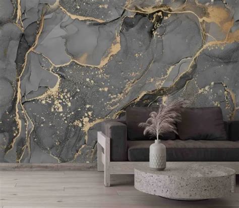 3d Gray Marble Texture Wall Murals Wallpaper Murals Wall Sticker Wall