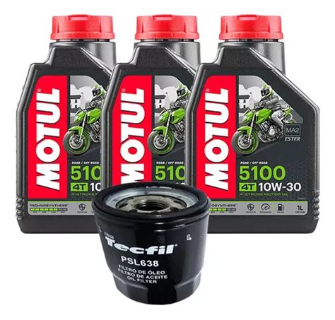 Kit Oleo E Filtro Cb 500 600 1000 Hornet Cb500 Motul 10w30