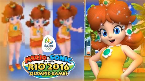 Mario And Sonic Rio 2016 3ds Road To Rio All Princess Daisy Scenes