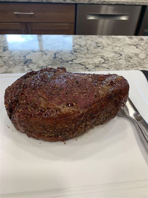 [homemade] 3 Pound Smoked Ribeye R Food