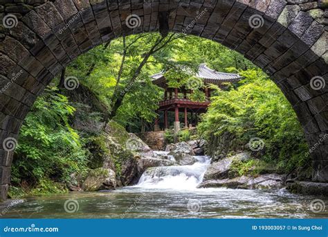 Seonamsa Temple Seungseongyo Bridge Stock Image Image Of Destinations