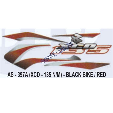 Graphics Sticker Set For Bajaj Xcd New Model Black Vehicle