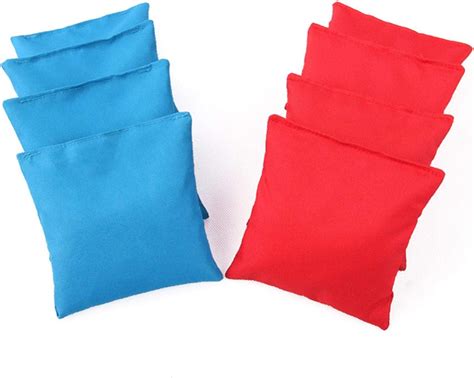 Cornhole Bean Bag Lot De Sacs De Cornhole Rouges Et Sacs Bleus Sac