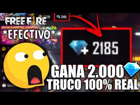 Como Ganar Mil Diamantes En Free Fire Completamente Gratis Truco