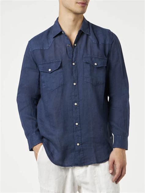 Official Dark Denim Linen Shirt Site Discover Affordable Options At