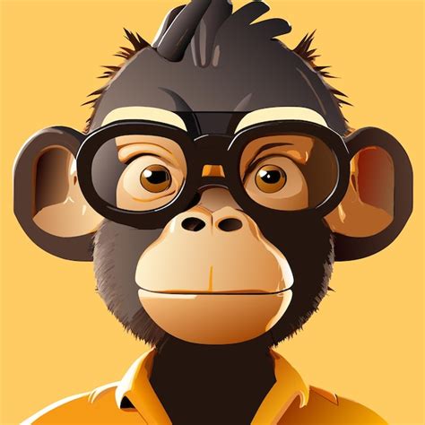 Premium Vector Cool Mascot Gorillas With Hats And Glasses Hand Drawn