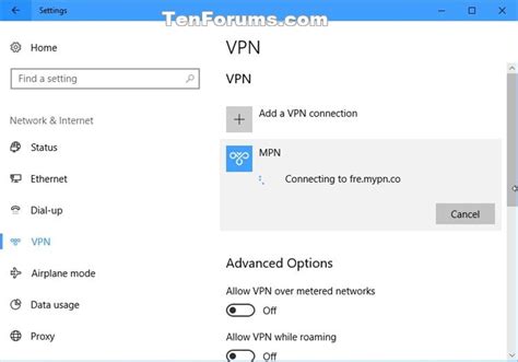 Connect To Vpn In Windows 10 Tutorials