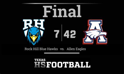 Rock Hill Blue Hawks vs Allen Eagles Game Recap