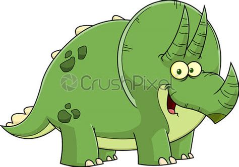 Triceratops Dinosaur Cartoon Character Stock Vector 5017197 Crushpixel