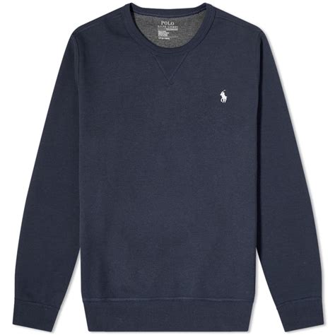 Polo Ralph Lauren Tech Fleece Crew Sweat Aviator Navy End