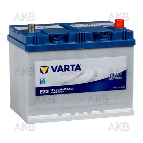 Купить Автомобильный аккумулятор Varta Blue Dynamic E23 70R 630A ...