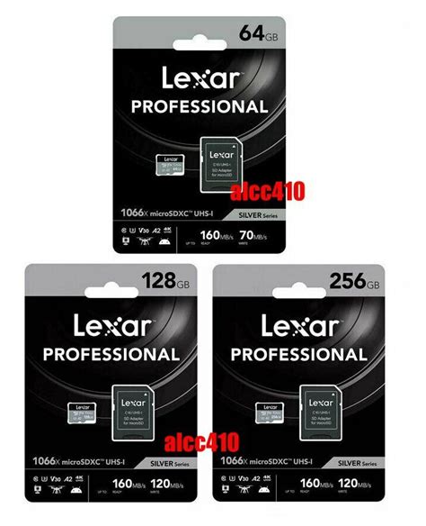 Lexar Professional 64GB 128GB 256GB 512GB 1TB Micro SD SDXC 1066x UHS I