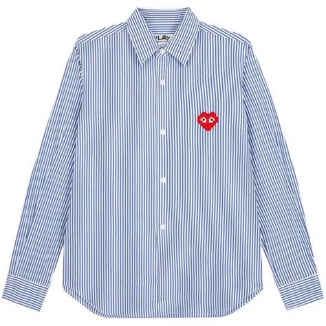 Play Comme Des Gar Ons X The Artist Invader Shirt Blue