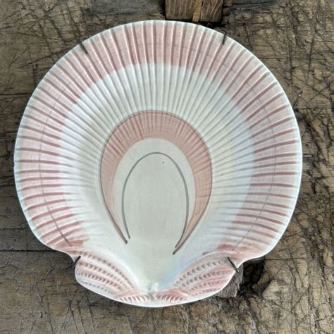 Fitz And Floyd Accents Vintage Fitz And Floyd Pink Seashell Plate