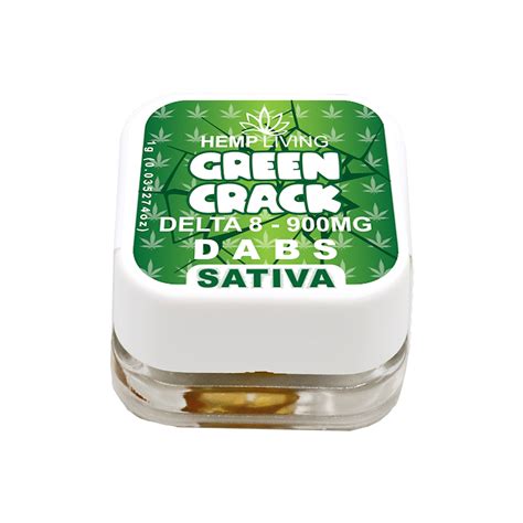 Hemp Living Hemp Living Delta Dab Wax G Jar Green Crack Mg