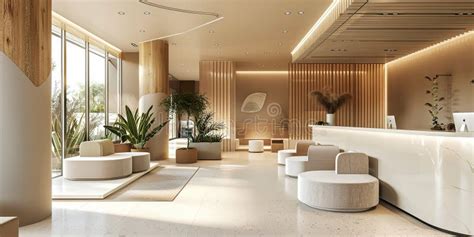 Contemporary Hospital Waiting Room Interior Design Stock Image - Image ...